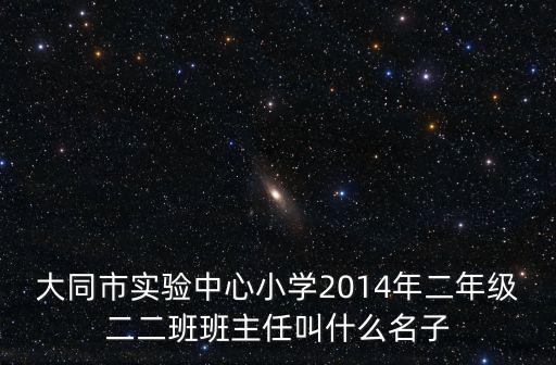 大同市實驗中心小學2014年二年級二二班班主任叫什么名子
