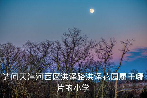 請問天津河西區洪澤路洪澤花園屬于哪片的小學