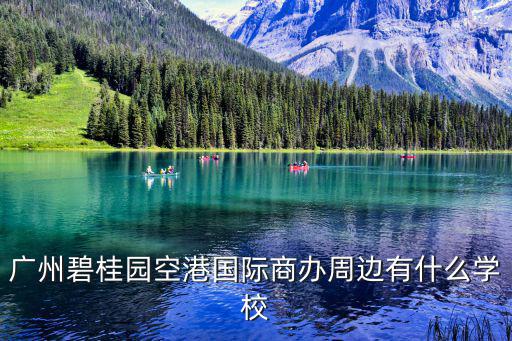 廣州碧桂園空港國際商辦周邊有什么學校