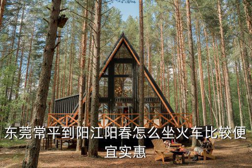 東莞常平到陽江陽春怎么坐火車比較便宜實惠