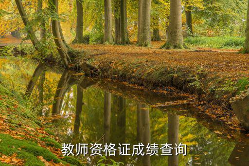 教師資格證成績查詢