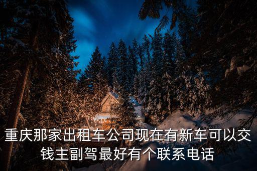 重慶那家出租車公司現在有新車可以交錢主副駕最好有個聯系電話