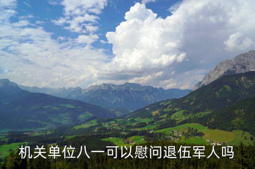 機(jī)關(guān)單位八一可以慰問退伍軍人嗎