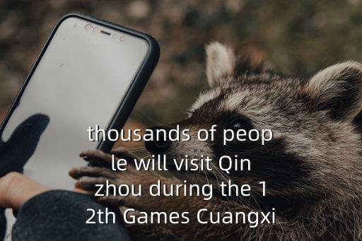thousands of people will visit Qinzhou during the 12th Games Cuangxi