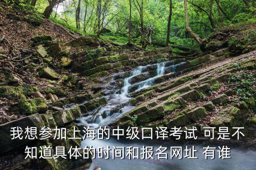 我想參加上海的中級口譯考試 可是不知道具體的時間和報名網址 有誰