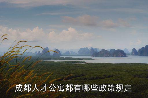 成都人才公寓都有哪些政策規定