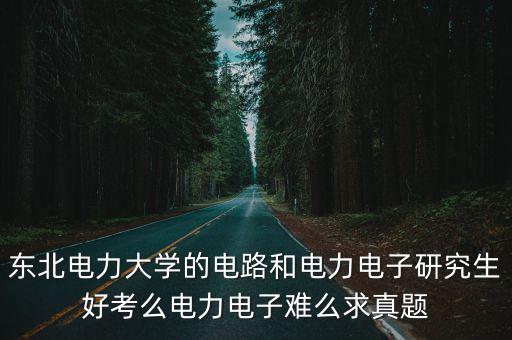 東北電力大學的電路和電力電子研究生好考么電力電子難么求真題
