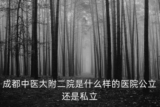 成都中醫(yī)大附二院是什么樣的醫(yī)院公立還是私立