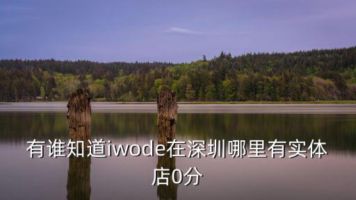 有誰知道iwode在深圳哪里有實體店0分