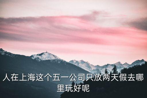 人在上海這個五一公司只放兩天假去哪里玩好呢
