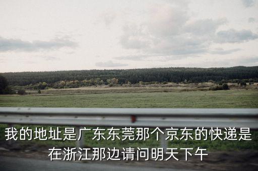 我的地址是廣東東莞那個(gè)京東的快遞是在浙江那邊請(qǐng)問(wèn)明天下午
