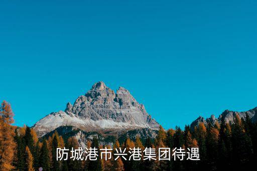 防城港市興港集團待遇