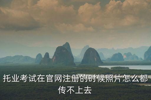 托業(yè)考試在官網(wǎng)注冊的時候照片怎么都傳不上去