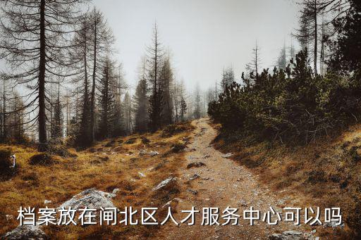 檔案放在閘北區人才服務中心可以嗎