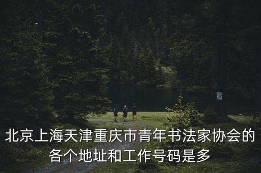 北京上海天津重慶市青年書法家協會的各個地址和工作號碼是多