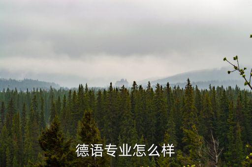 德語專業怎么樣