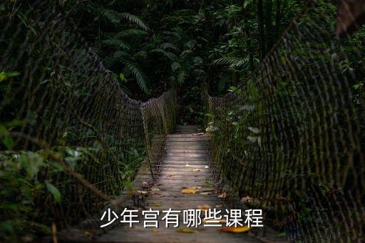 少年宮有哪些課程