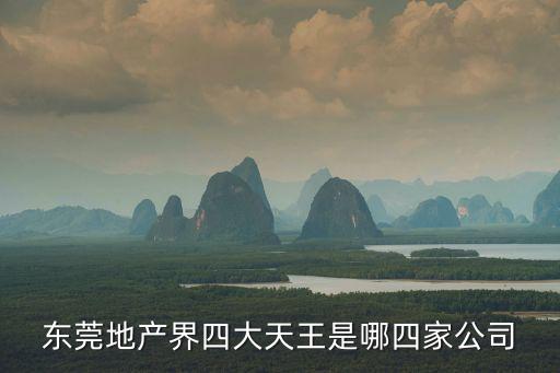 東莞地產(chǎn)界四大天王是哪四家公司
