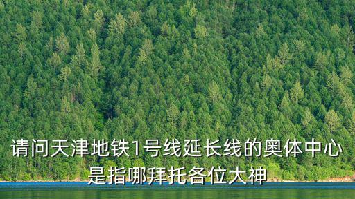 請問天津地鐵1號線延長線的奧體中心是指哪拜托各位大神