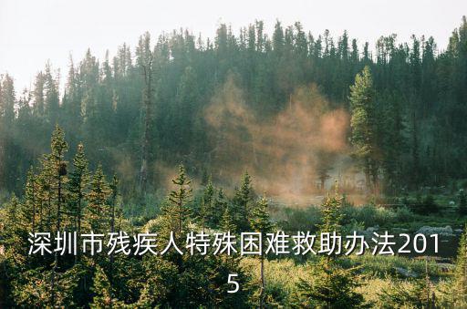 深圳殘疾人救助，深圳殘疾人補貼政策2022年