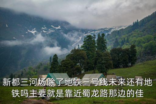 新都三河場除了地鐵三號線未來還有地鐵嗎主要就是靠近蜀龍路那邊的佳