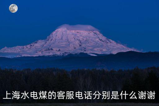 上海水電煤的客服電話分別是什么謝謝