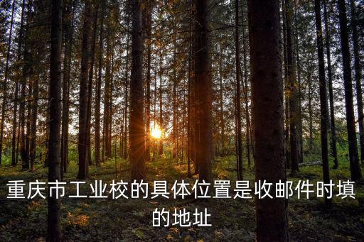 重慶市工業校的具體位置是收郵件時填的地址