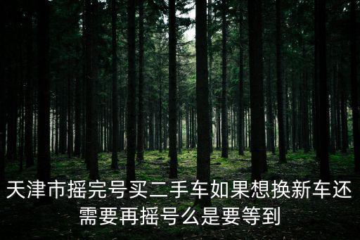 天津市搖完號買二手車如果想換新車還需要再搖號么是要等到