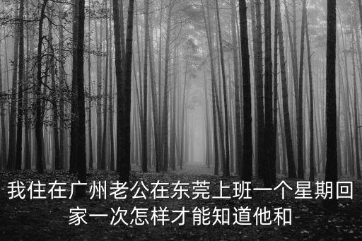 我住在廣州老公在東莞上班一個星期回家一次怎樣才能知道他和
