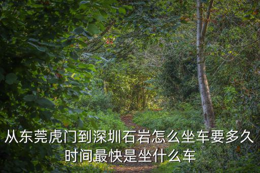 從東莞虎門到深圳石巖怎么坐車要多久時(shí)間最快是坐什么車