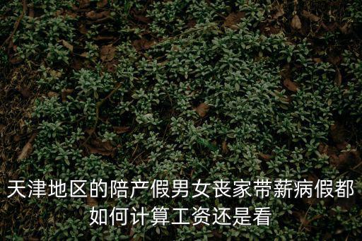 天津地區的陪產假男女喪家帶薪病假都如何計算工資還是看