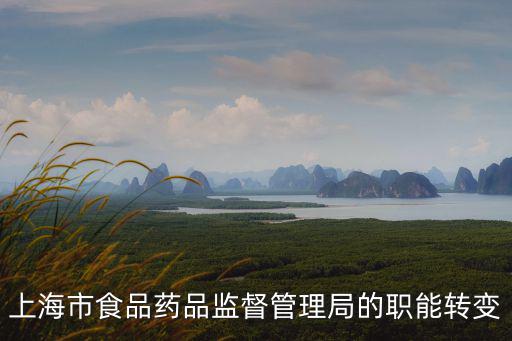 上海市食品藥品監(jiān)督管理局的職能轉(zhuǎn)變