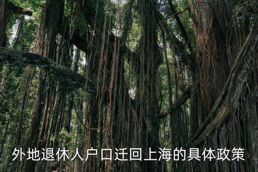 上海市支援三線子女落戶，父母是支援三線的退休后戶口已遷回北京目前有子女戶口未回北京
