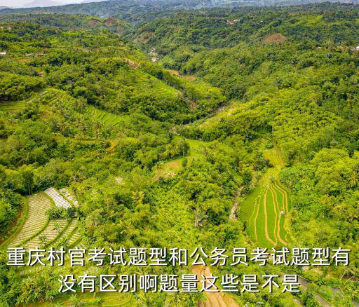 重慶村官考試題型和公務員考試題型有沒有區別啊題量這些是不是