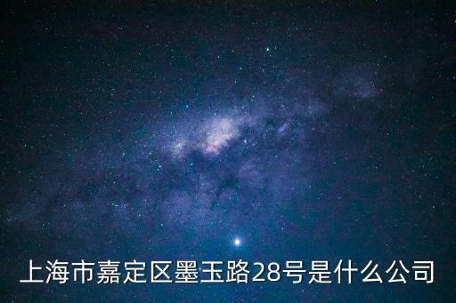 上海市嘉定區逸發電子，上海市嘉定區墨玉路28號是什么公司