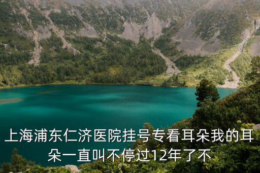 上海浦東仁濟醫院掛號專看耳朵我的耳朵一直叫不停過12年了不