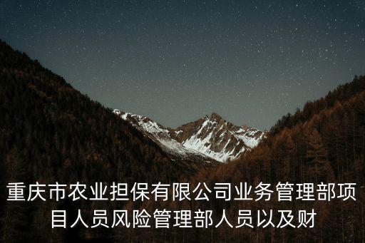 重慶市農業擔保有限公司辦實事情，重慶南岸區西南經濟區協作大廈17樓左手邊那個擔保公司就是個騙子