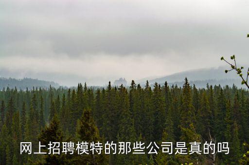 網(wǎng)上招聘模特的那些公司是真的嗎