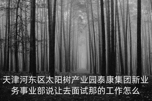 天津市河東區太陽樹產業園泰康，泰康人壽在河東的辦公地點在哪里具體點兒