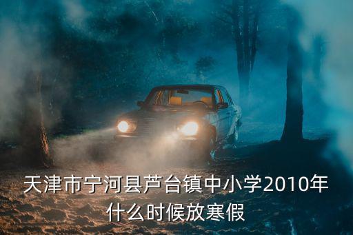 天津市寧河縣蘆臺鎮中小學2010年什么時候放寒假