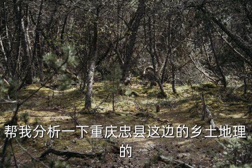 幫我分析一下重慶忠縣這邊的鄉(xiāng)土地理的