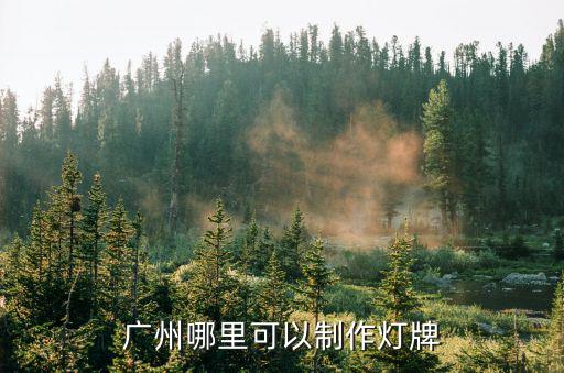 廣州彩燈制作，廣州哪里可以制作燈牌
