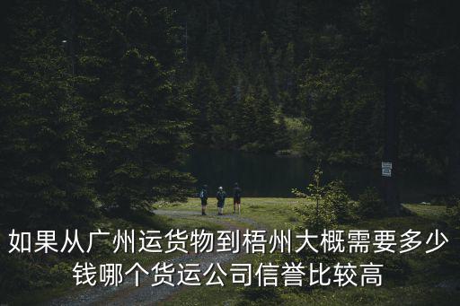 如果從廣州運貨物到梧州大概需要多少錢哪個貨運公司信譽比較高