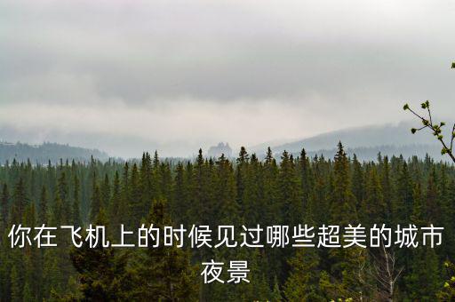 你在飛機上的時候見過哪些超美的城市夜景