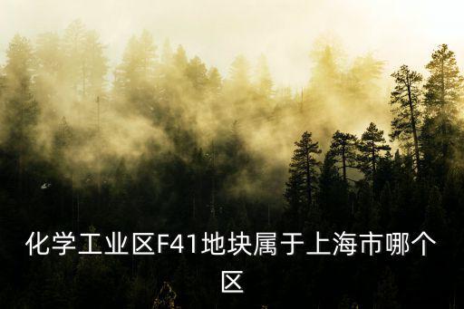 化學(xué)工業(yè)區(qū)F41地塊屬于上海市哪個區(qū)