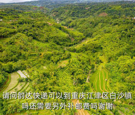 請問韻達快遞可以到重慶江津區白沙鎮嗎還需要另外補郵費嗎謝謝