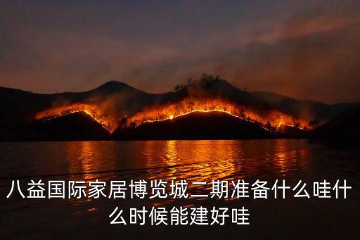八益國際家居博覽城二期準(zhǔn)備什么哇什么時候能建好哇