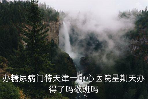 天津市糖尿病門特辦理，想辦糖尿病門特請問如何辦手續需要什么糖尿病