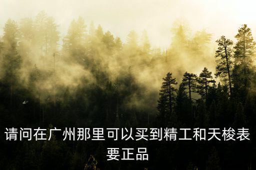 請問在廣州那里可以買到精工和天梭表要正品