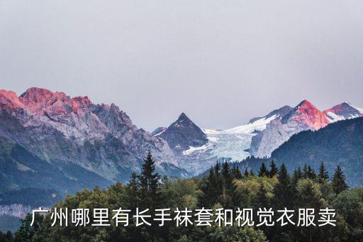  廣州哪里有長手襪套和視覺衣服賣